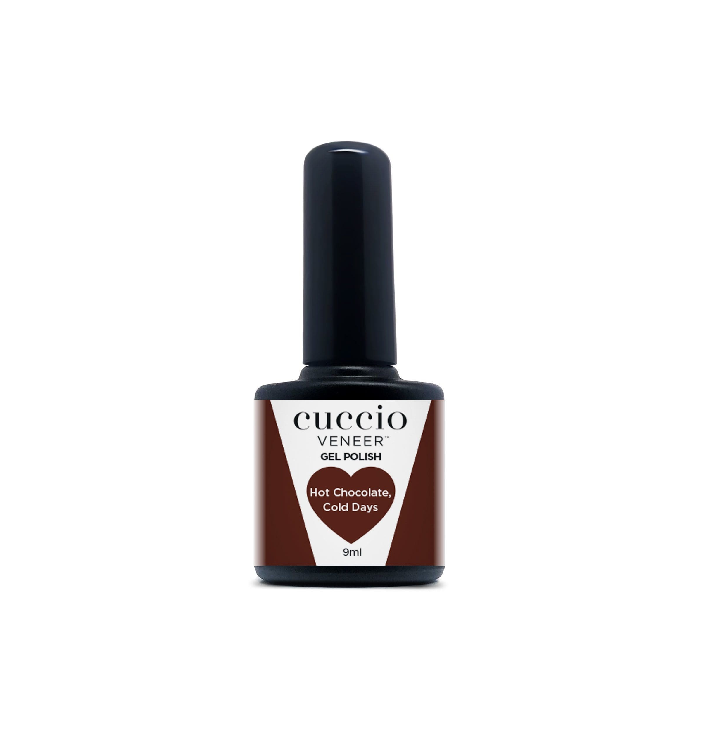 Cuccio Colour Veneer professional gel nail polish bottle showing premium salon grade nail colour packaging.