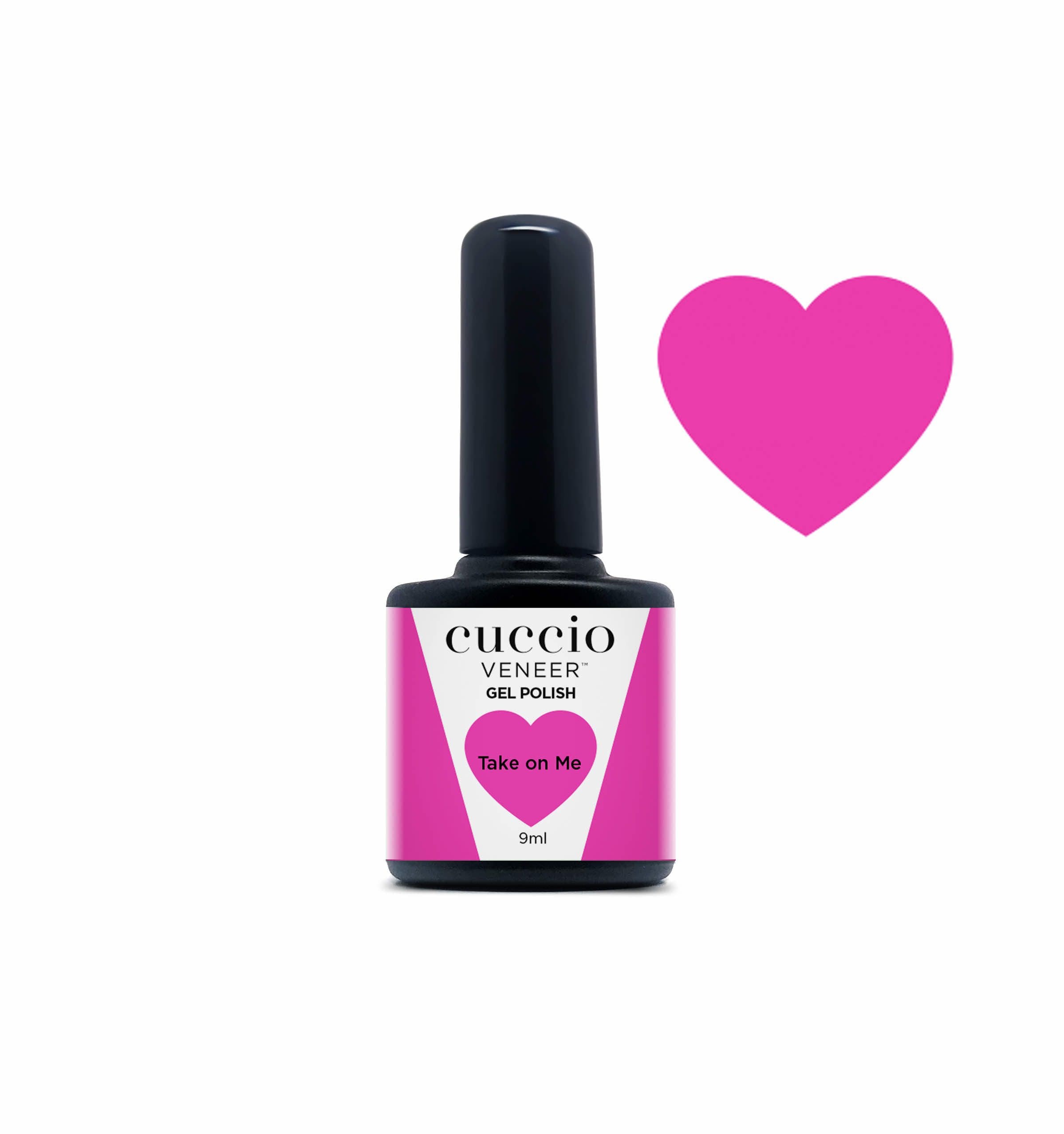 Cuccio Colour Veneer professional gel nail polish bottle showing premium salon grade nail colour packaging.