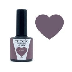 Cuccio Colour Veneer professional gel nail polish bottle showing premium salon grade nail colour packaging.