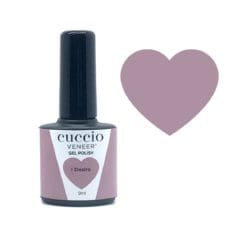 Cuccio Colour Veneer professional gel nail polish bottle showing premium salon grade nail colour packaging.