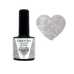 Cuccio Colour Veneer professional gel nail polish bottle showing premium salon grade nail colour packaging.