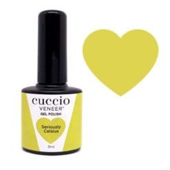 Cuccio Colour Veneer professional gel nail polish bottle showing premium salon grade nail colour packaging.