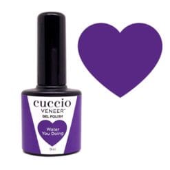 Cuccio Colour Veneer professional gel nail polish bottle showing premium salon grade nail colour packaging.