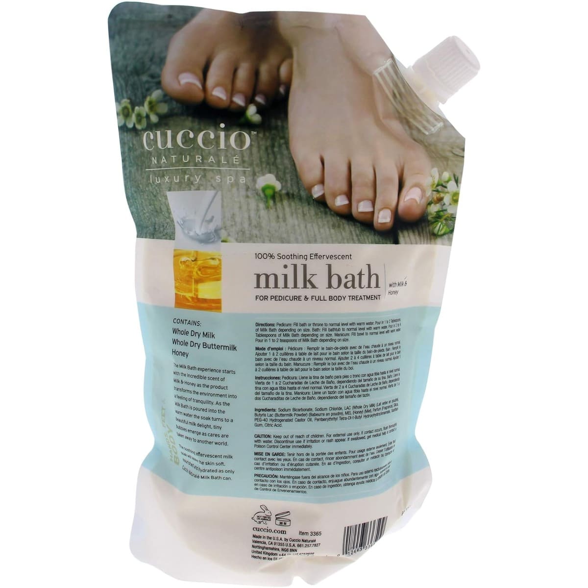 MILK BATH - back of pack