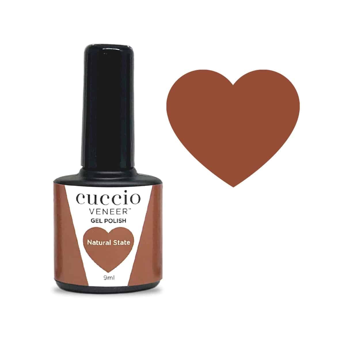 Cuccio Colour Veneer professional gel nail polish bottle showing premium salon grade nail colour packaging.
